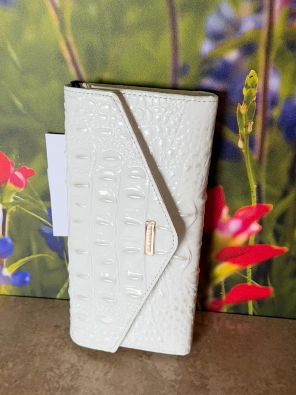 NWT Brahmin SEA SALT White Veronica Wallet price firm - Picture 10 of 10